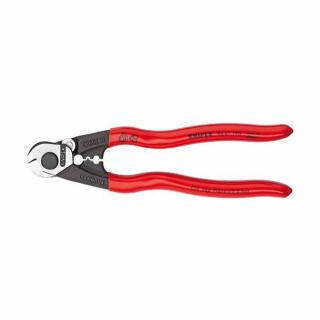 Knipex 9561190 Cleste pentru taiat si sertizat cabluri de tractiune, corzi pian O 2.5mm, 190mm