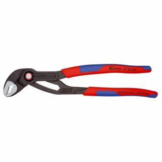 KNIPEX Cleste Cobra High-tech reglabil 250 mm pentru instalatori, dispozitiv autoblocare, mansoane manere rosu-albastru, 8722250