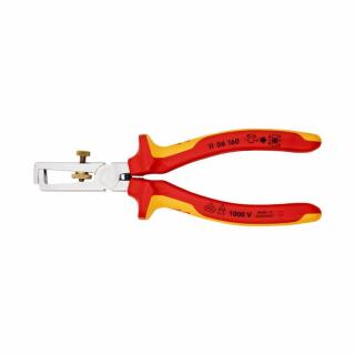 KNIPEX Cleste universal dezizolat, arc deschidere, surub fixare, 160 mm, 1106160