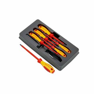 Set 6 surubelnite VDE Dreapta, Phillips, Pozidriv KNIPEX 002012V04, pentru electricieni