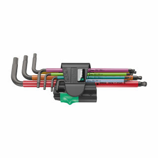 Set 7 x Chei imbus Metric Wera TORX Magnetic forma L protectie anticoroziva multicolor 05022534001