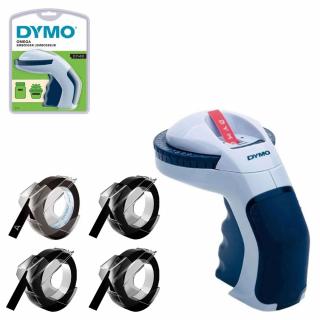 Set Aparat etichetat DYMO Omega si in total 4 role etichete 3D embosabile 520109 S0717950BKC