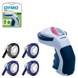 Set Aparat etichetat DYMO Omega si in total 4 role etichete 3D embosabile DY12748 S0717950BLC