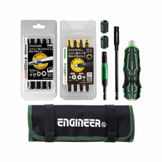 Set Engineer DXZ 05 cu Maner surubelnita de trecere suporta impact ciocan Engineer DZ-70 husa de transport si 8 biti