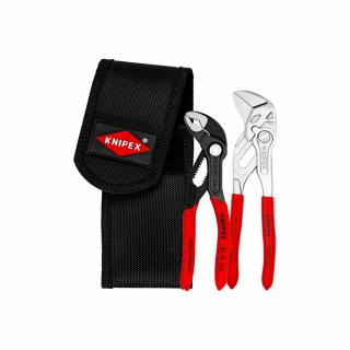 Set KNIPEX, 2 x clesti in husa durabila din poliester, reglabil, dispozitiv autoblocare, inginerie de precizie, instalatii sanitare, 125 - 150mm, 00 20 72 V01