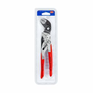 Set Knipex Cobra High-tech, 2 x cleste reglabil, pentru instalatori, dispozitiv autoblocare, manere multicomponente, 180-250 mm, 003120V03