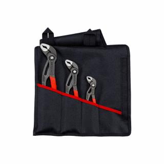 Set Knipex Cobra High-tech, 3 x cleste reglabil, pentru instalatori, dispozitiv autoblocare, manere multicomponente, 150-300 mm, 001955S9