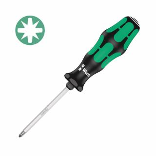 Surubelnita electrician Wera 355 SK Pozidrive PZ1 5 x 8 x 80 x 98 cap Lasertip maner verde antirostogolire 05009341001