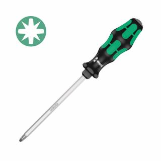 Surubelnita electrician Wera 355 SK Pozidrive PZ3 8 x 13 x 150 x 112 cap Lasertip maner verde antirostogolire 05009343001