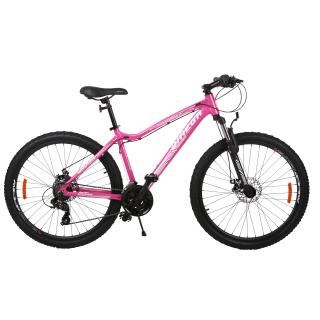 Bicicleta mountainbike dama Omega Camille 27.5  , cadru 44 cm, roz alb