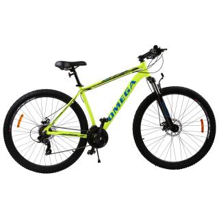 Bicicleta mountainbike Omega Gerry 29   , cadru 49 cm galben albastru