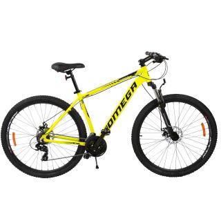 Bicicleta mountainbike Omega Thomas 29  , cadru 46 cm, galben negru alb