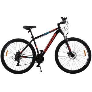 Bicicleta mountainbike Omega Thomas 29  , cadru 49cm, negru albastru portocaliu - RESIGILAT