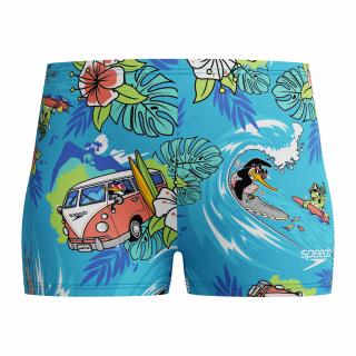Boxeri inot copii Speedo Allover albastru