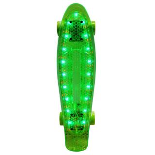 Penny Board Sporter cu LED verde