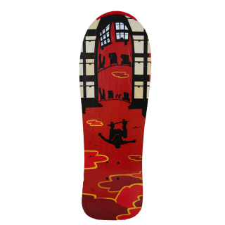 Skateboard Sporter 3010 - rosu negru