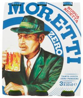 BERE MORETTI ZERO 3x33 CL