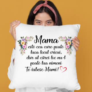 Perna personalizata model cu textul   Mama este cea care poate lua locul oricui, dar al carei loc nu il poate lua nimeni