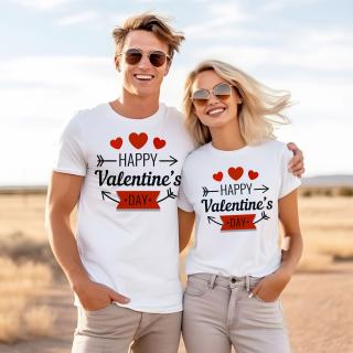 Set tricouri de cuplu Happy Valentine s Day