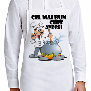 Sort Personalizat Cel mai bun Chef cu nume ilustratie