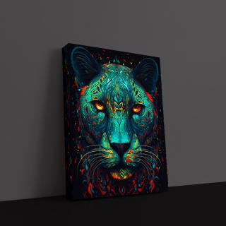 Tablou Canvas Art Watercolor Lion AI 60 x 40 cm