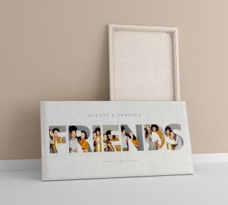 Tablou Canvas personalizat colaj de 7 poze cu Prieteni (Friends)