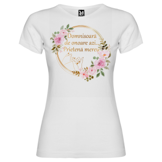 Tricou personalizat Domnisoara de onoare Pentru Ea