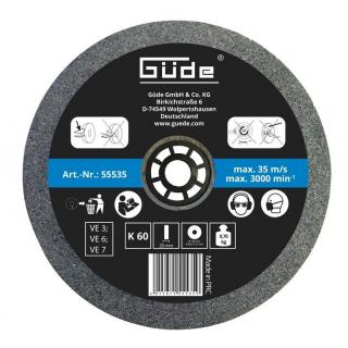 Disc abraziv pentru polizor de banc Gude 55535, O150x20x32 mm, granulatie K60