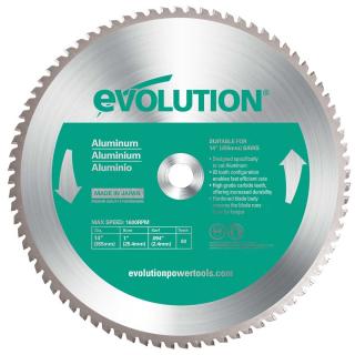 Disc pentru fierastrau circular, taiere aluminiu Evolution 80TBLADE14-0514, O355 x 25.4 mm, 80 dinti