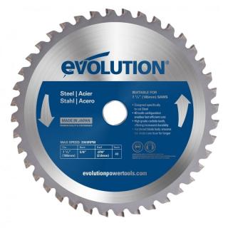 Disc pentru fierastrau circular, taiere otel Evolution M185TCT-40CS, O185 x 20 mm, 40 dinti