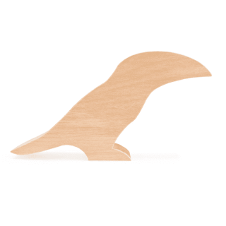 Lemn din tei pentru modelat Tucan BeaverCraft Bird Toucan, 190 mm