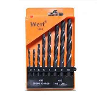 Set burghie HSS Wert 3503, O3-10 mm, 8 piese