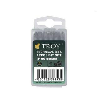 Set de biti cruce Troy 22222, PH2, 50 mm, 12 bucati