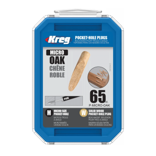 Set mufe pentru gauri in lemn P-MICRO-OAK, 65 bucati
