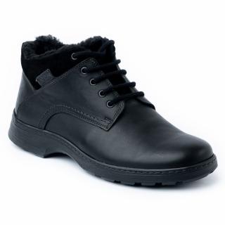 Ghete casual din piele naturala 900 Negru