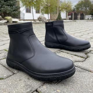 Ghete din piele naturala 937 Negru