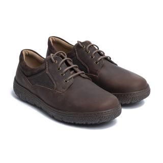 Pantofi casual din piele naturala 1020 Maro