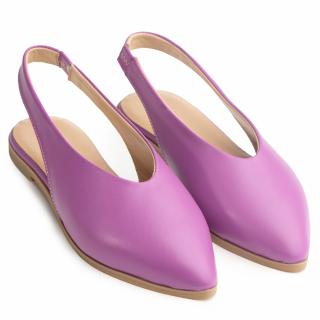 Pantofi piele naturala 035 lila