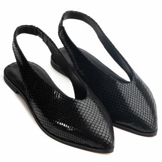 Pantofi piele naturala 035 negru
