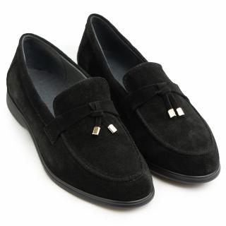 Pantofi piele naturala 638 negru