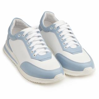 Pantofi piele naturala 647 albastru