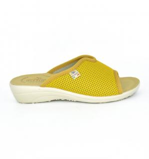 Papuci confortabili Fly Flot 168 galben mustariu