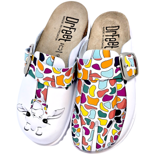 Saboti piele Dr.Feet 16202 girafa