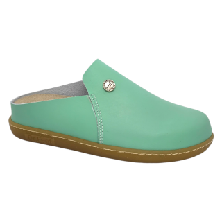 Saboti piele Dr.Feet 19000 verde- talonet detasabil