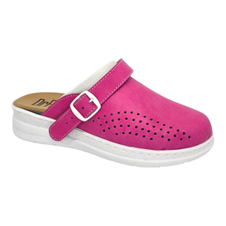 Saboti piele naturala Dr.Feet 5046 roz - talonet detasabil