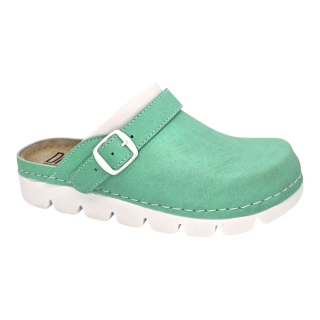 Saboti piele naturala Dr.Feet 9010 verde
