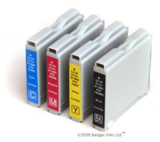 Brother LC960   LC970   LC1000 (BCMY) multipack compatibil