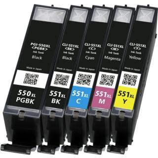 Canon pgi-550   cli-551 xl multipack compatibil