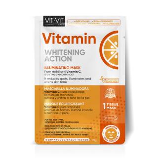 Masca Iluminatoare cu VITAMINA C, Acid Hialuronic,  Niacinamida (Vitamina B3), Diet Esthetic