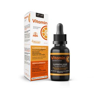 Ser  Iluminator, cu Efect de Albire, cu Vitamina C, Niancinamide (Vitamina B3), Acid Hialuronic, 30ml, Diet Esthetic